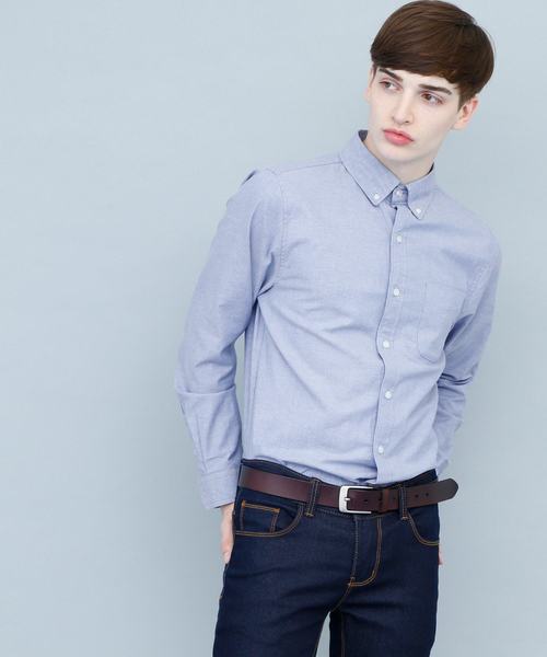 EMMA CLOTHES（エマクローズ）の「ストレッチオックスボタンダウンL/Sシャツ（シャツ/ブラウス・メンズ・ピンク/サックスブルー/グレー/ネイビー/ブラック/ホワイト・XL/S/M/L）」の16枚目の写真