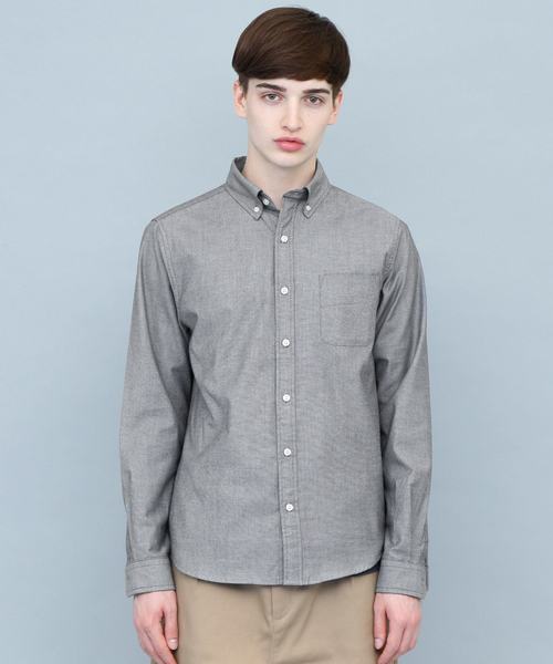 EMMA CLOTHES（エマクローズ）の「ストレッチオックスボタンダウンL/Sシャツ（シャツ/ブラウス・メンズ・ピンク/サックスブルー/グレー/ネイビー/ブラック/ホワイト・XL/S/M/L）」の19枚目の写真