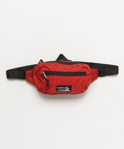 Healthknit（ヘルスニット）の「WEGO/Healthknitパッカブルボディバッグ（ボディバッグ/ウエストポーチ・メンズ・レッド/ピンク/パープル/ホワイト/グレー/ブラック・FREE）」の6枚目の写真
