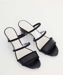 STUDIOUS | クリアヒールコンビサンダル(サンダル)