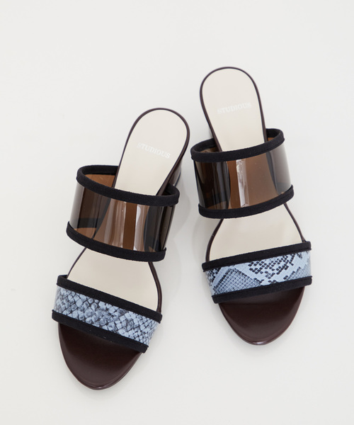 STUDIOUS（ステュディオス）の「クリアヒールコンビサンダル（サンダル・レディース・ブラック/ベージュ/マルチ・0/1/2）」の8枚目の写真