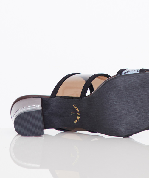 STUDIOUS（ステュディオス）の「クリアヒールコンビサンダル（サンダル・レディース・ブラック/ベージュ/マルチ・0/1/2）」の4枚目の写真