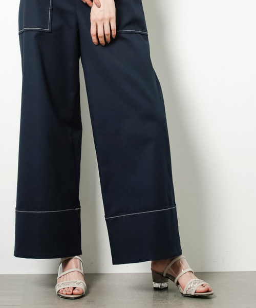 STUDIOUS（ステュディオス）の「クリアヒールコンビサンダル（サンダル・レディース・ブラック/ベージュ/マルチ・0/1/2）」の14枚目の写真