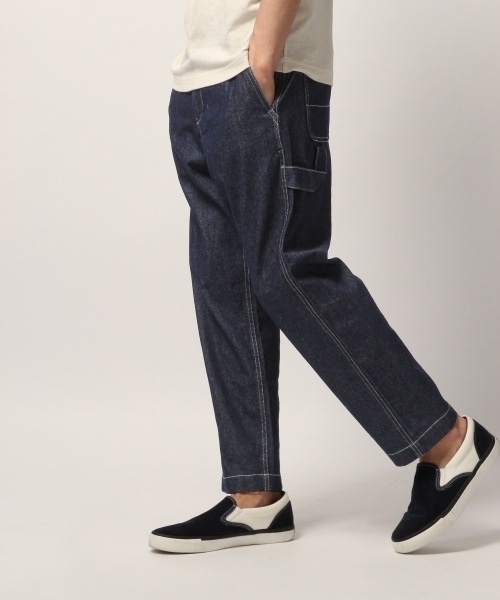 GLOBAL WORK(グローバルワーク)の「ペインターデニムパンツ/796381(デニムパンツ・メンズ・その他/ネイビー/ブルー・LARGE/SMALL/MEDIUM)」の5枚目の写真
