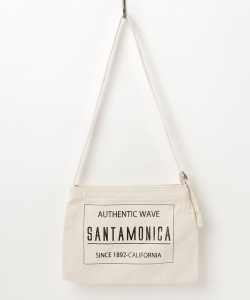 VENCEEXCHANGE(ヴァンスエクスチェンジ)の「キャンパスプリントショルダー(ショルダーバッグ・レディース・オフホワイト/ブラック/ブルー・FREE)」の2枚目の写真