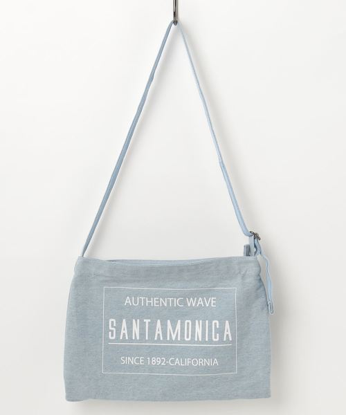 VENCEEXCHANGE(ヴァンスエクスチェンジ)の「キャンパスプリントショルダー(ショルダーバッグ・レディース・オフホワイト/ブラック/ブルー・FREE)」の1枚目の写真