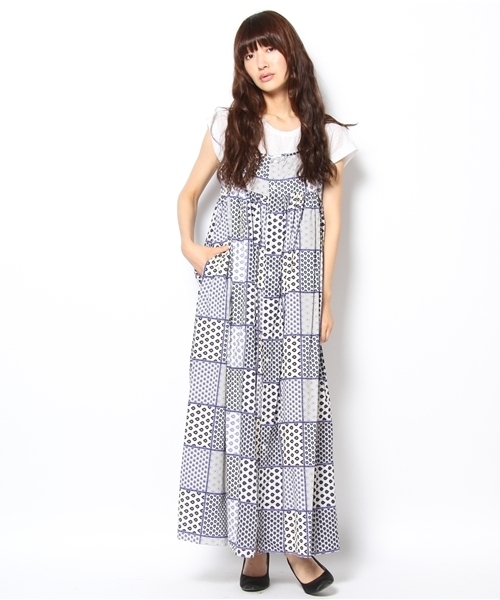 green label relaxing(グリーンレーベルリラクシング)の「GC lesOLIVADES キャミワンピース(ワンピース・レディース・コバルトブルー/その他1・フリー)」の2枚目の写真