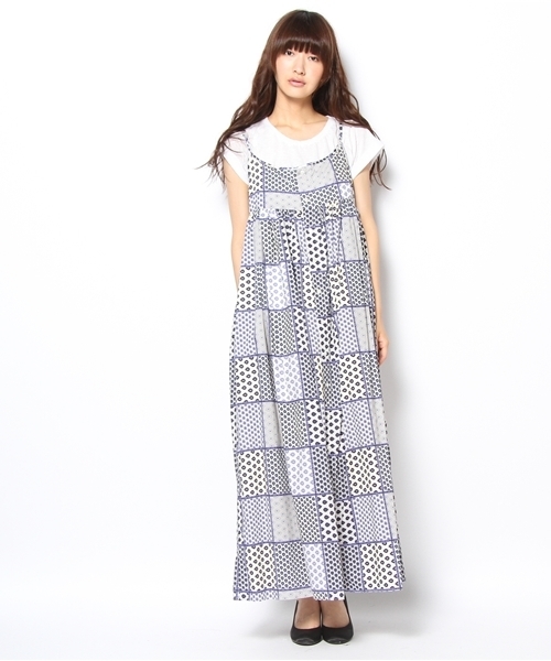 green label relaxing(グリーンレーベルリラクシング)の「GC lesOLIVADES キャミワンピース(ワンピース・レディース・コバルトブルー/その他1・フリー)」の3枚目の写真