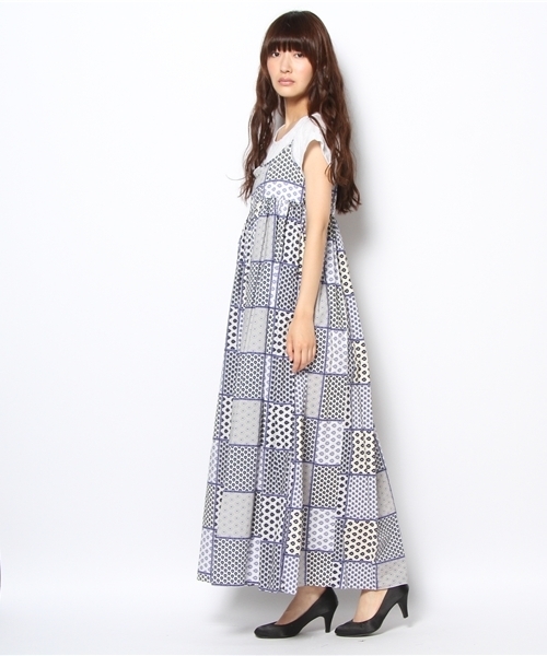 green label relaxing(グリーンレーベルリラクシング)の「GC lesOLIVADES キャミワンピース(ワンピース・レディース・コバルトブルー/その他1・フリー)」の4枚目の写真