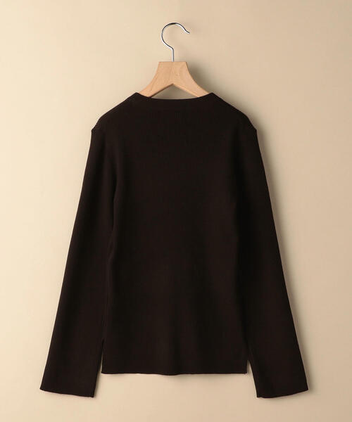 BEAUTY&YOUTH UNITED ARROWS（ビューティーアンドユースユナイテッドアローズ）の「BY リブレースアッププルオーバー ◆（ニット/セーター・レディース・オレンジ系その他/オフホワイト/ダークブラウン・FREE）」の4枚目の写真