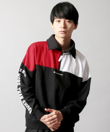 CONVERSE | CONVERSE 裏毛 切替 リブ ハーフZIP スウェット(スウェット)
