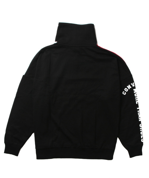 CONVERSE(コンバース)の「CONVERSE 裏毛 切替 リブ ハーフZIP スウェット(スウェット・メンズ・ホワイト/ホワイト系その他/ブラック/ネイビー・M/L/XL)」の11枚目の写真