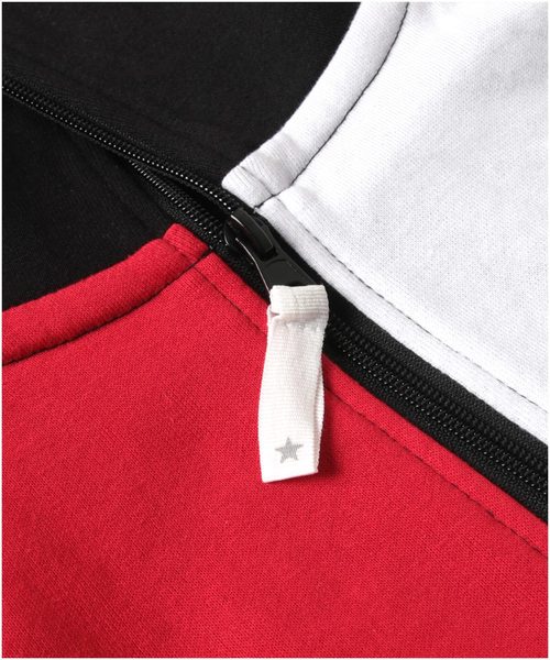 CONVERSE(コンバース)の「CONVERSE 裏毛 切替 リブ ハーフZIP スウェット(スウェット・メンズ・ホワイト/ホワイト系その他/ブラック/ネイビー・M/L/XL)」の12枚目の写真