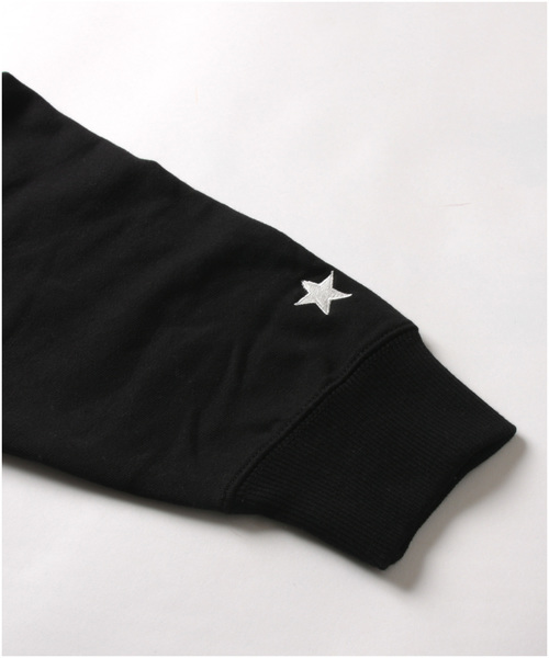 CONVERSE(コンバース)の「CONVERSE 裏毛 切替 リブ ハーフZIP スウェット(スウェット・メンズ・ホワイト/ホワイト系その他/ブラック/ネイビー・M/L/XL)」の15枚目の写真