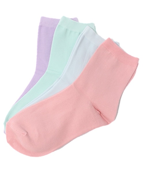 WEGO（ウィゴー）の「WEGO/4P無地ソックス（ソックス/靴下・レディース・その他1/その他2/その他3・FREE）」の2枚目の写真