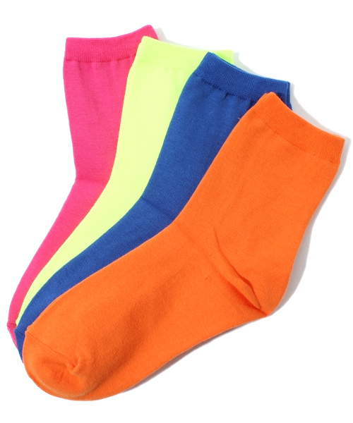 WEGO（ウィゴー）の「WEGO/4P無地ソックス（ソックス/靴下・レディース・その他1/その他2/その他3・FREE）」の3枚目の写真