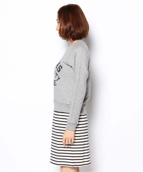 Another Edition（アナザーエディション）の「AE[A]ロゴSWEAT×BOR SK（ワンピース・レディース・グレー/ワインレッド/ネイビー・フリー）」の5枚目の写真