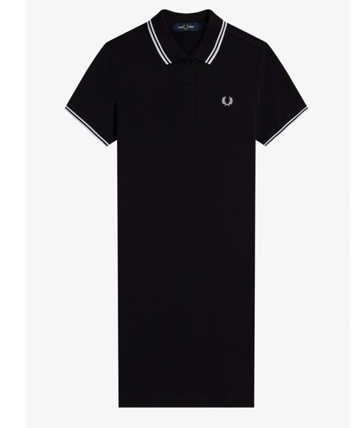 FRED PERRY（フレッドペリー）の「Twin Tipped Pique Dress／フレッドペリーポロシャツワンピース（ワンピース・レディース・ブラック/ネイビー/ブラック×ホワイト/ホワイト/ダークカーキ/ブルー系その他/ピンク/ブルー系その他2/ライトブルー/ブルー系その他3/カーキ/セージグリーン/ホワイト系その他/ブルー系その他4/オフホワイト/ブルー系その他5/ブラック系その他/ネイビー系/ネイビー系1/ピンクベージュ/ベージュ/ネイビー系2/ネイビー系3/アイボリー/ピンク系その他/ネイビー系4/ピンク系その他2/バイオレット/ブラウン/ネイビー系6/ブラック系その他2/ホワイト系その他2/ゴールド/ネイビー系5/ライトベージュ/ライトピンク/ネイビー系7/ブラック系その他3/ピンク系その他3・10/8/12）」の8枚目の写真