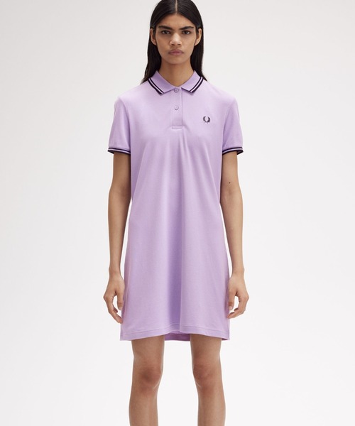 【セール】Twin Tipped Pique Dress（ワンピース）｜FRED PERRY（フレッドペリー）