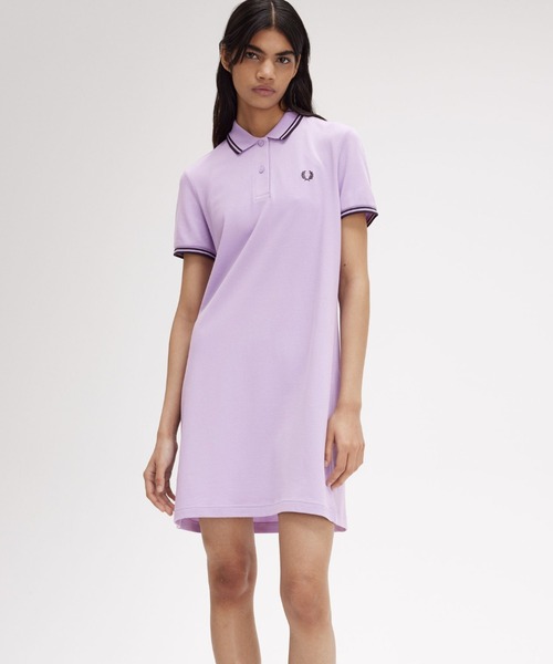【セール】Twin Tipped Pique Dress（ワンピース）｜FRED PERRY（フレッドペリー）