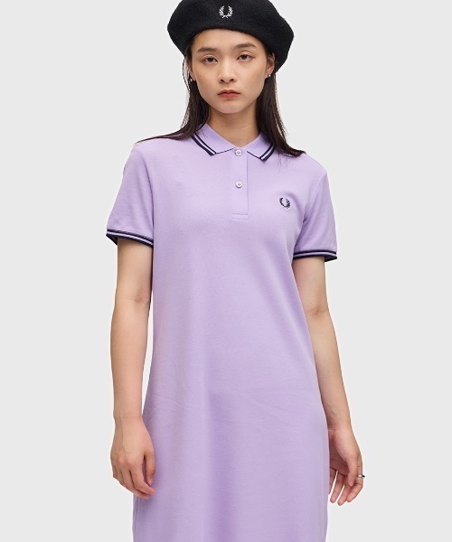 【セール】Twin Tipped Pique Dress（ワンピース）｜FRED PERRY（フレッドペリー）