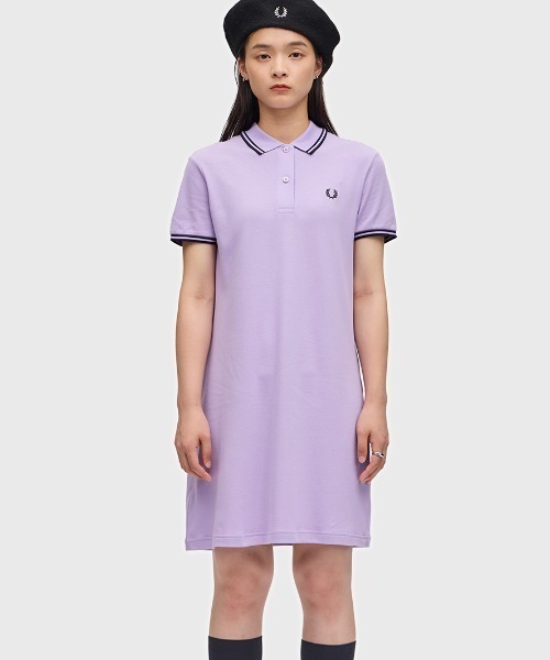 【セール】Twin Tipped Pique Dress（ワンピース）｜FRED PERRY（フレッドペリー）