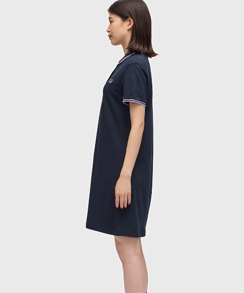 【セール】Twin Tipped Pique Dress（ワンピース）｜FRED PERRY（フレッドペリー）