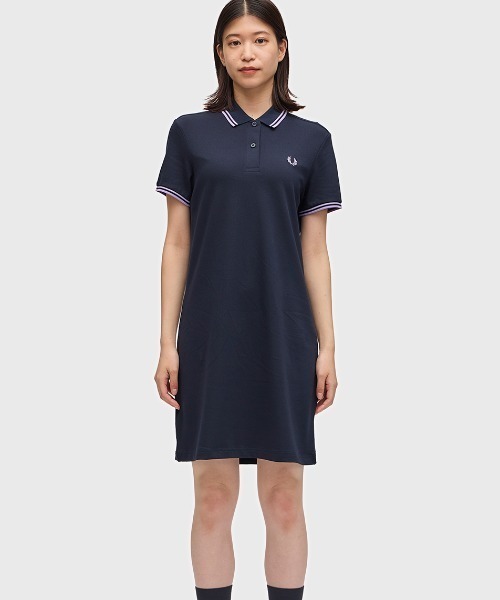 【セール】Twin Tipped Pique Dress（ワンピース）｜FRED PERRY（フレッドペリー）