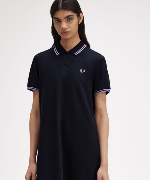 【セール】Twin Tipped Pique Dress（ワンピース）｜FRED PERRY（フレッドペリー）