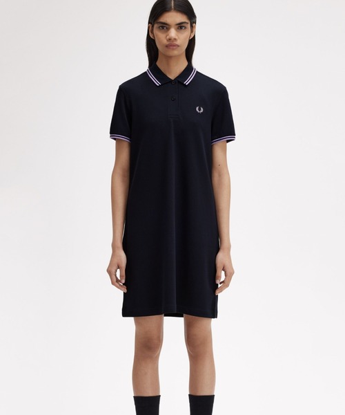 【セール】Twin Tipped Pique Dress（ワンピース）｜FRED PERRY（フレッドペリー）
