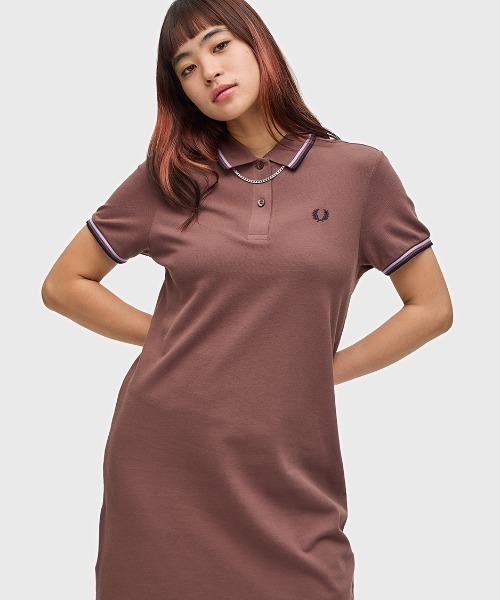 【セール】Twin Tipped Pique Dress（ワンピース）｜FRED PERRY（フレッドペリー）