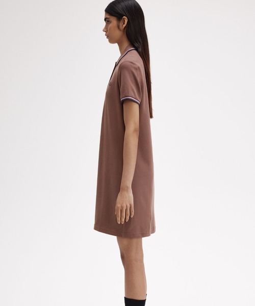 【セール】Twin Tipped Pique Dress（ワンピース）｜FRED PERRY（フレッドペリー）