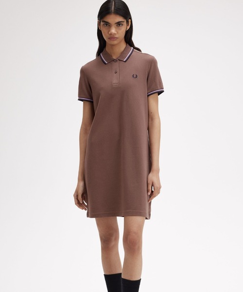 【セール】Twin Tipped Pique Dress（ワンピース）｜FRED PERRY（フレッドペリー）