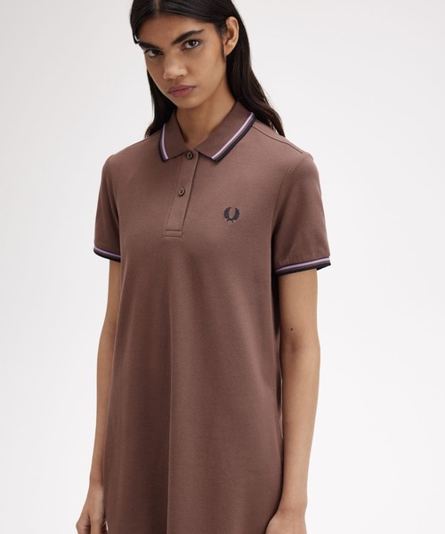 【セール】Twin Tipped Pique Dress（ワンピース）｜FRED PERRY（フレッドペリー）