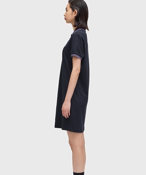【セール】Twin Tipped Pique Dress（ワンピース）｜FRED PERRY（フレッドペリー）