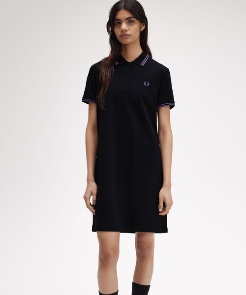 【セール】Twin Tipped Pique Dress（ワンピース）｜FRED PERRY（フレッドペリー）