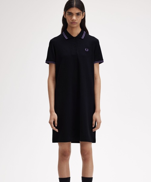 【セール】Twin Tipped Pique Dress（ワンピース）｜FRED PERRY（フレッドペリー）