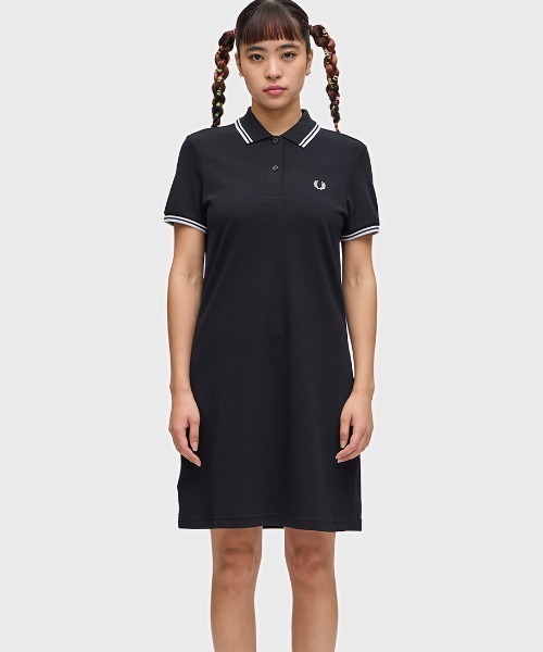 【セール】Twin Tipped Pique Dress（ワンピース）｜FRED PERRY（フレッドペリー）