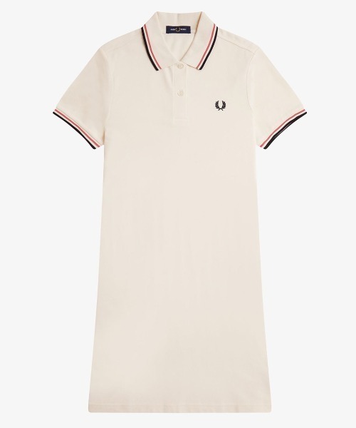 ワンピース FRED PERRY Twin Tipped Pique Dress セール】【別注】FRED PERRY / TIPPED PIQUE DRESS（ワンピース
