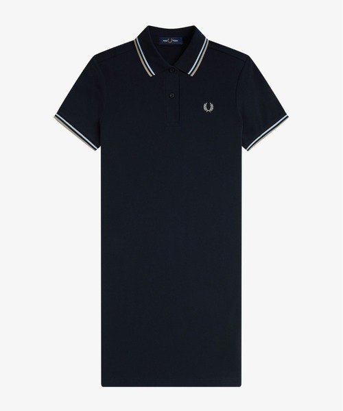 ☆美品☆FRED PERRY フレッドペリー　ポロシャツワンピース　ネイビーM セール】Fred Perry Dress／フレッドペリーポロシャツワンピース
