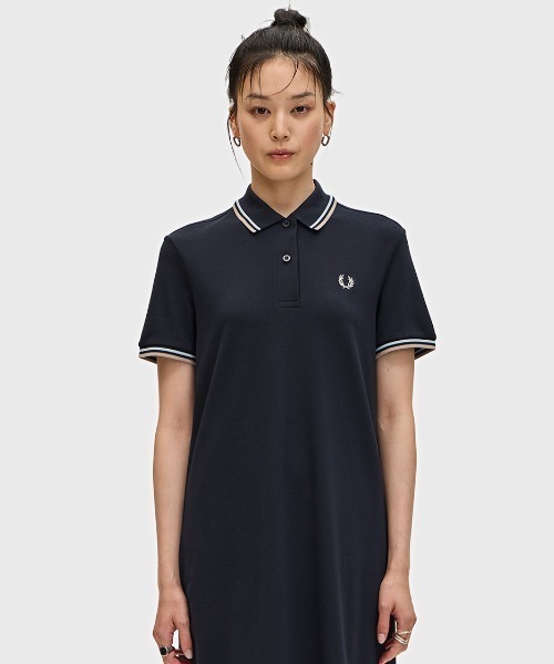 フレッドペリー ポロワンピース Twin Tipped Pique Dress/フレッドペリーポロシャツワンピース
