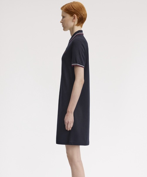【新品タグ付】FREDPERRY Twin Tipped Pique Dress Twin Tipped Pique Dress／フレッドペリーポロシャツワンピース
