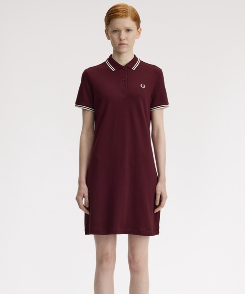 【新品タグ付】FREDPERRY Twin Tipped Pique Dress Twin Tipped Pique Dress／フレッドペリーポロシャツワンピース
