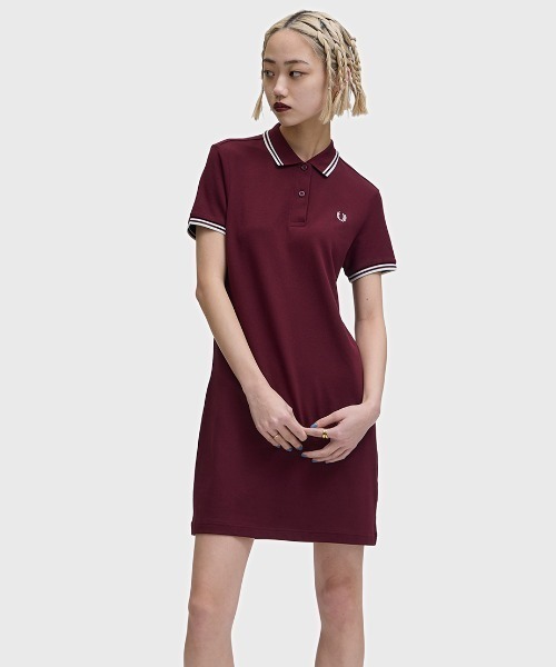 FRED PERRY フレッドペリー　ポロシャツワンピース Twin Tipped Pique Dress／フレッドペリーポロシャツワンピース