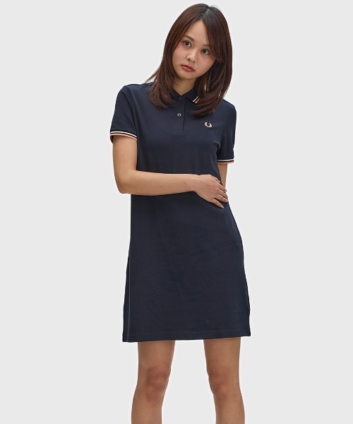 Twin Tipped Pique Dressフレッドペリーポロシャツワンピース 新色先行予約受付中／Twin Tipped Pique Dress／フレッドペリー