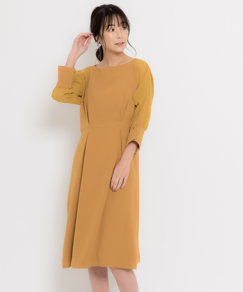 TONAL（トーナル）の「シアースリーブワンピース（ワンピース）」 - WEAR 