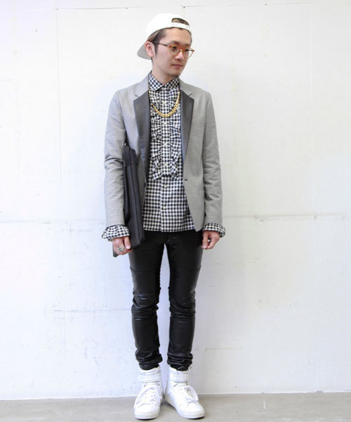 603（ロクマルサン）の「603 ギンガムフリルシャツ（シャツ/ブラウス・メンズ・ブラック/オレンジ・40/42）」の10枚目の写真