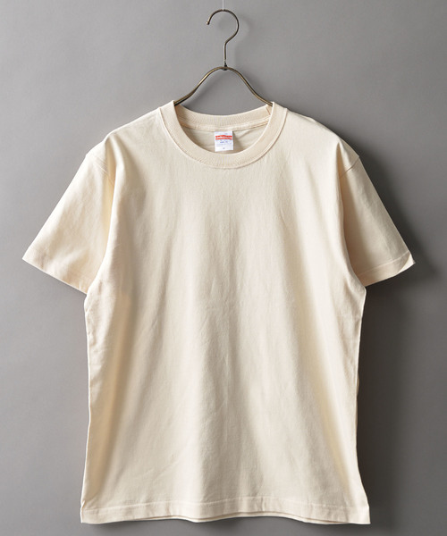 United Athle（ユナイテッドアスレ）の「＃United Athle/ユナイテッドアスレ　5.6oz ハイクオーリティTシャツ（Tシャツ/カットソー・メンズ・ホワイト/ブラック/ネイビー/ブラウン/カーキ/ターコイズブルー/イエロー/オレンジ/ナチュラル/グリーン/ブルー・MEDIUM/LARGE/X-LARGE）」の4枚目の写真