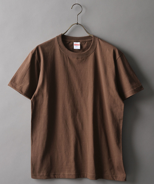 United Athle（ユナイテッドアスレ）の「＃United Athle/ユナイテッドアスレ　5.6oz ハイクオーリティTシャツ（Tシャツ/カットソー・メンズ・ホワイト/ブラック/ネイビー/ブラウン/カーキ/ターコイズブルー/イエロー/オレンジ/ナチュラル/グリーン/ブルー・MEDIUM/LARGE/X-LARGE）」の3枚目の写真