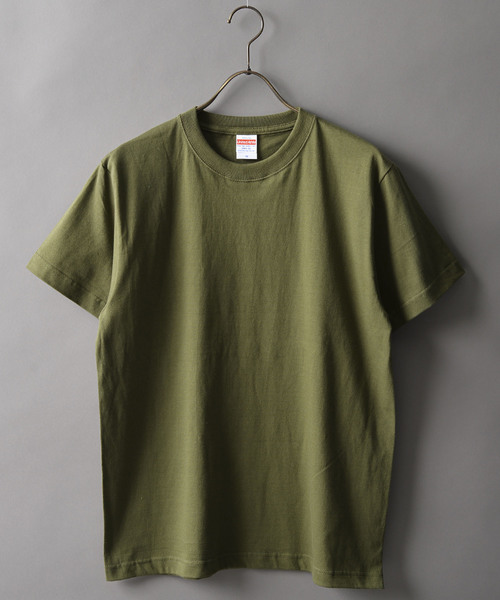 United Athle（ユナイテッドアスレ）の「＃United Athle/ユナイテッドアスレ　5.6oz ハイクオーリティTシャツ（Tシャツ/カットソー・メンズ・ホワイト/ブラック/ネイビー/ブラウン/カーキ/ターコイズブルー/イエロー/オレンジ/ナチュラル/グリーン/ブルー・MEDIUM/LARGE/X-LARGE）」の6枚目の写真